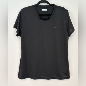 Columbia Women’s Hike Short Sleeve Crew Shirt Black Omniwick Lightweight XL